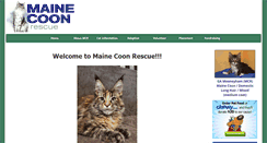 Desktop Screenshot of mainecoonrescue.net